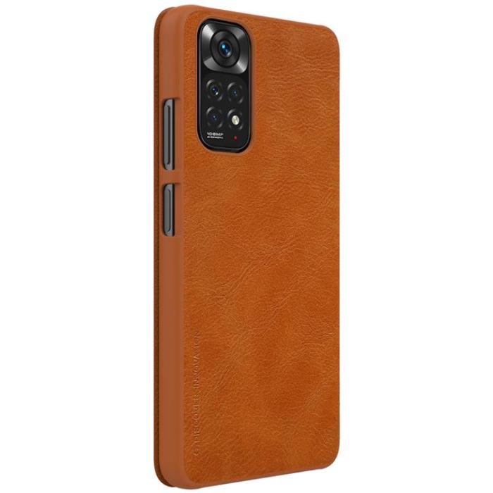 UTGATT1 - Nillkin Xiaomi Redmi Note 11/11S Fodral Qin Läder Holster - Brun