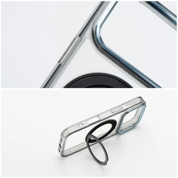 A-One Brand - Mobilskal Magafe iPhone 17 Pro Frame Circle med Stand - Svart