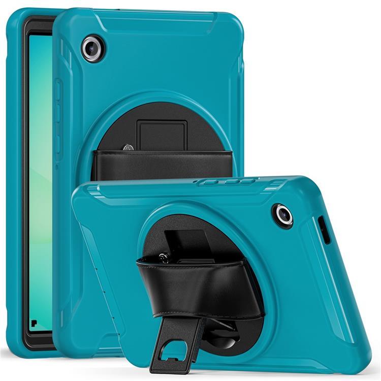 Galaxy Tab A11 Mobilskal Rotary Kickstand med Handrem (Babyblå) | 2353 | AlltMobil