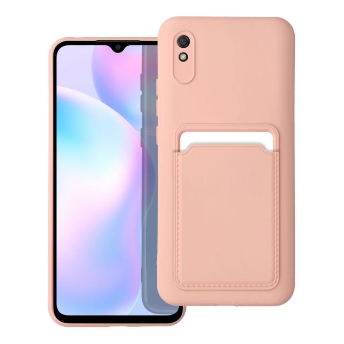 Forcell - Xiaomi Redmi 9A/9AT Skal Forcell Korthållare - Rosa