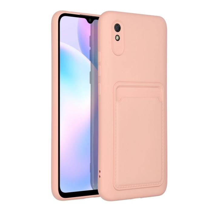 Forcell - Xiaomi Redmi 9A/9AT Skal Forcell Korthållare - Rosa