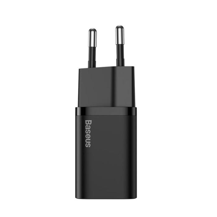 BASEUS - Baseus Super Väggladdare USB-C 25W - Svart