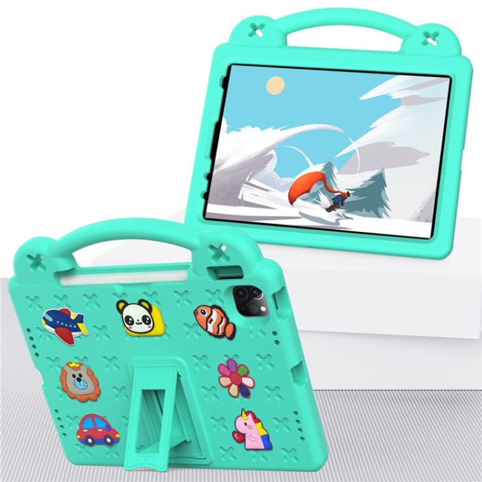 OEM - iPad Pro 11 (2018/2020/2021/2022) Skal EVA Kickstand Shockproof - Grön