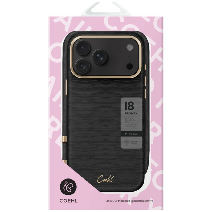 UNIQ - UNIQ Mobilskal För iPhone 18 Pro/17 Pro Coehl Mirelle - Svart