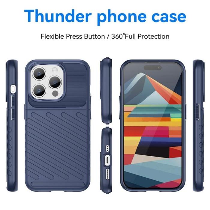 OEM - iPhone 15 Pro Max Mobilskal Twill Thunder - Blå