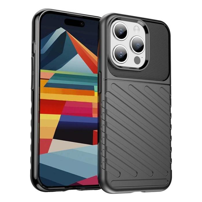 OEM - iPhone 15 Pro Max Mobilskal Twill Thunder - Svart