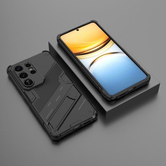 OEM - Mobilskal till Samsung Galaxy S26 Ultra Plast Stöttåligt Med Ställ - Svart