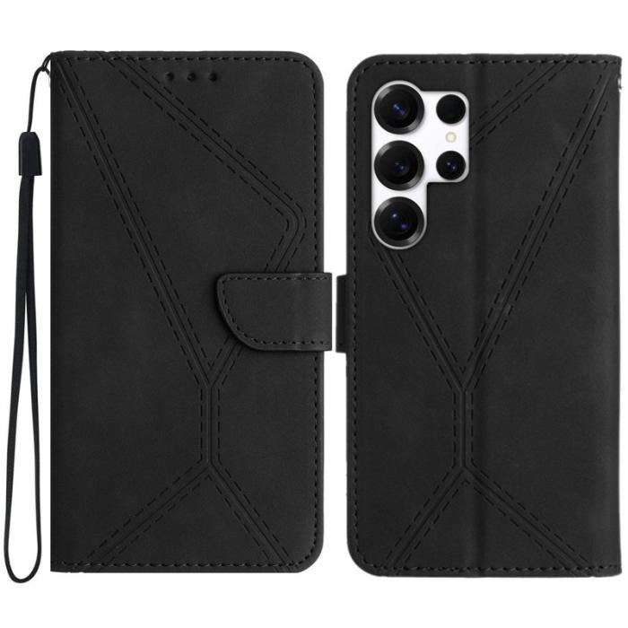 OEM - Mobilskal till Samsung Galaxy S26 Ultra KonstLäder Flip - Svart