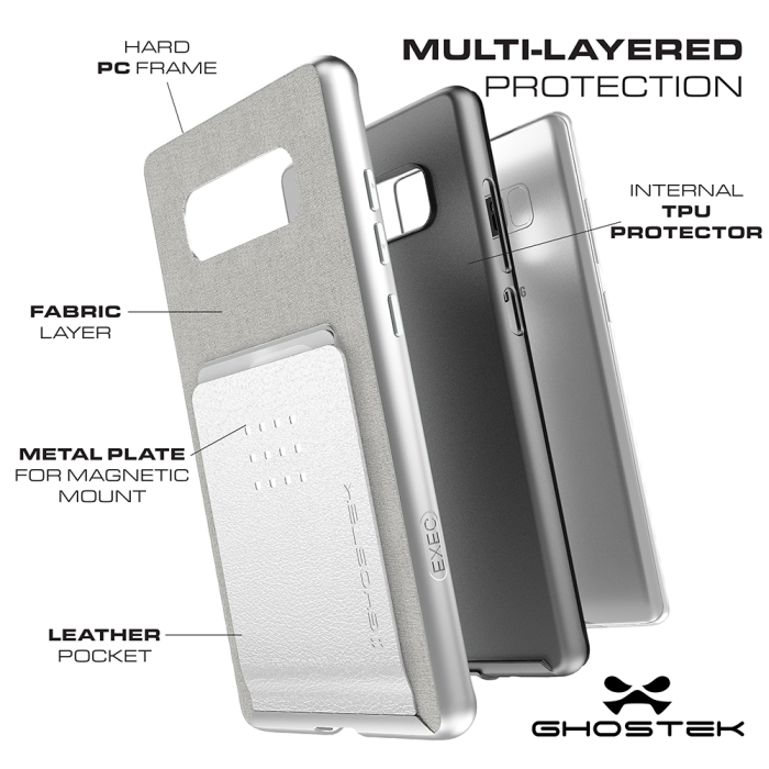 UTGATT4 - Ghostek Exec 2 Skal till Samsung Galaxy Note 8 - Brun