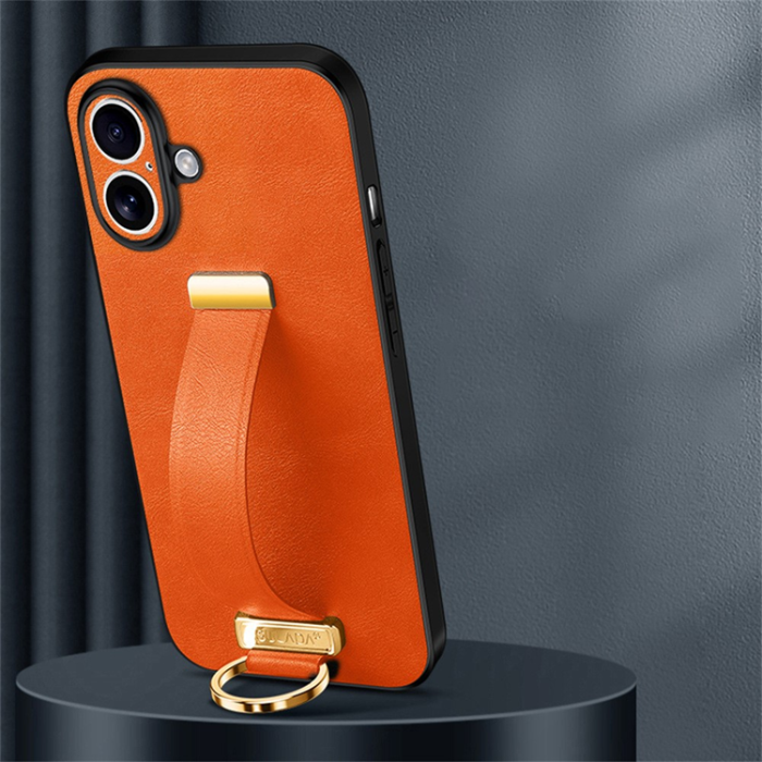 SULADA - SULADA iPhone 17 Mobilskal Armband Kickstand Fashion - Orange