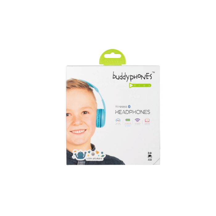 BuddyPhones - BuddyPhones Play BT Kids hörlurar - Glaciär Blå