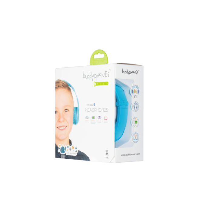 BuddyPhones - BuddyPhones Play BT Kids hörlurar - Glaciär Blå