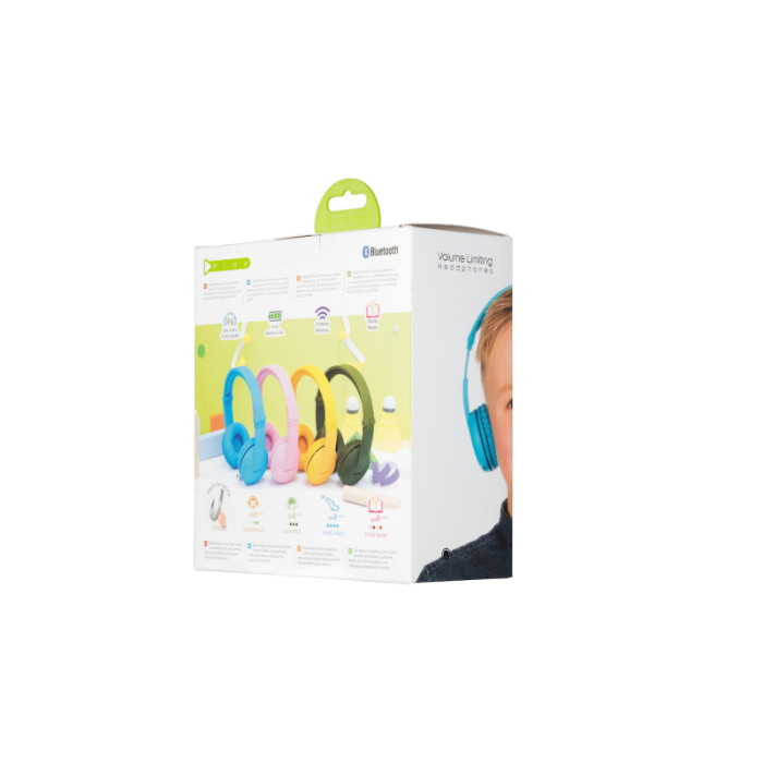 BuddyPhones - BuddyPhones Play BT Kids hörlurar - Glaciär Blå