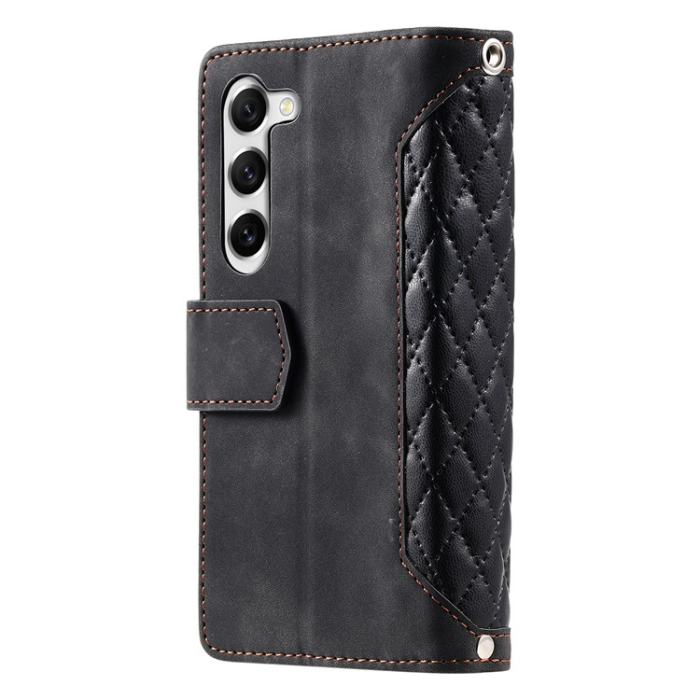 A-One Brand - Galaxy S23 Plus Plånboksfodral Rhombus - Svart