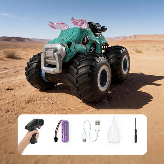 OEM - 2.4GHz Fjärrstyrd Bull Stuntbil Terrängfordon med Vattendimma YL-134 - Blå