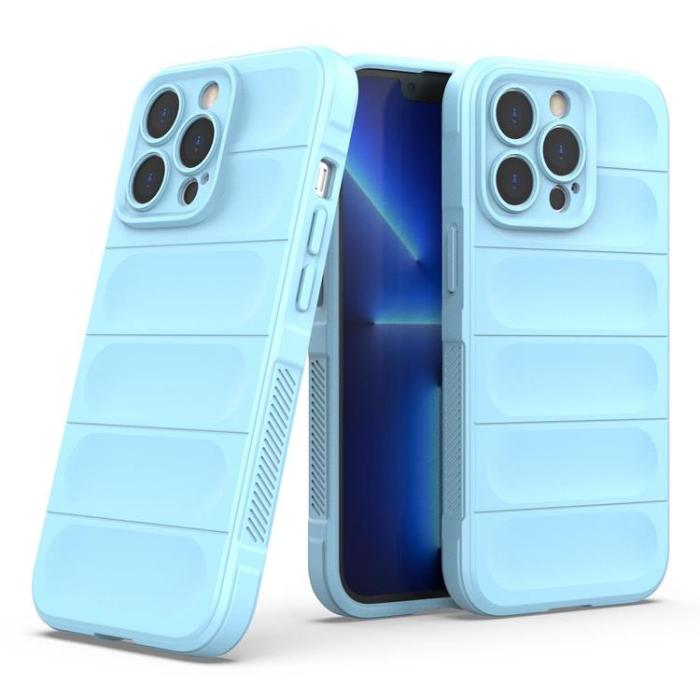 OEM - iPhone 13 Pro Max Skal Flexible Armored Magic Shield - Ljusblå