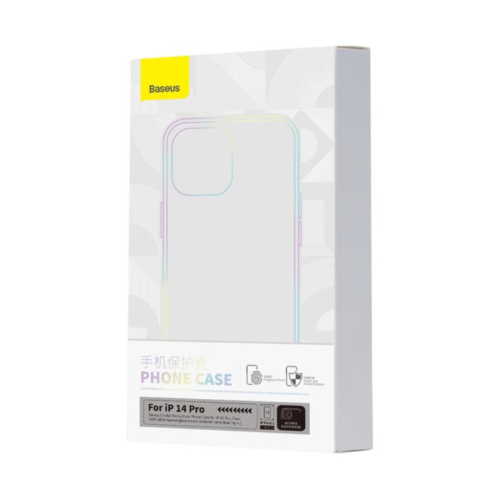 BASEUS - Baseus iPhone 14 Pro Mobilskal Crystal - Transparent