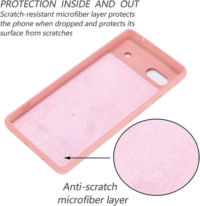 A-One Brand - Google Pixel 6a Skal Liquid Silicone - Rosa