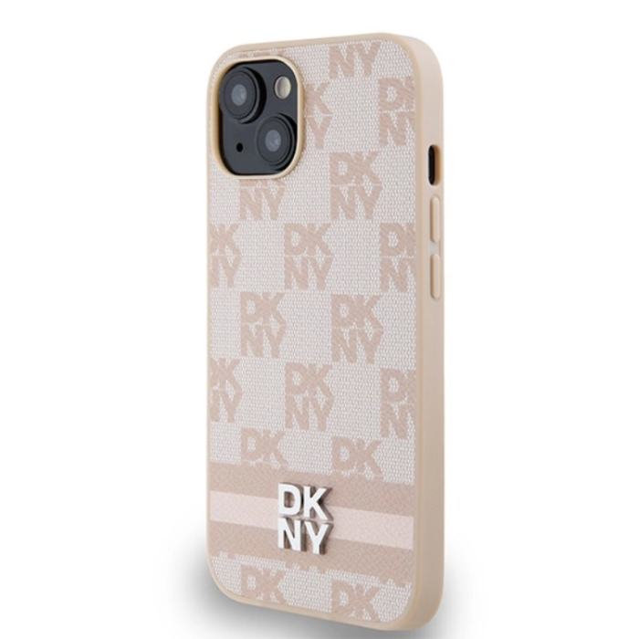 DKNY - DKNY iPhone 15/14/13 Mobilskal Läder Checkered Mono Pattern