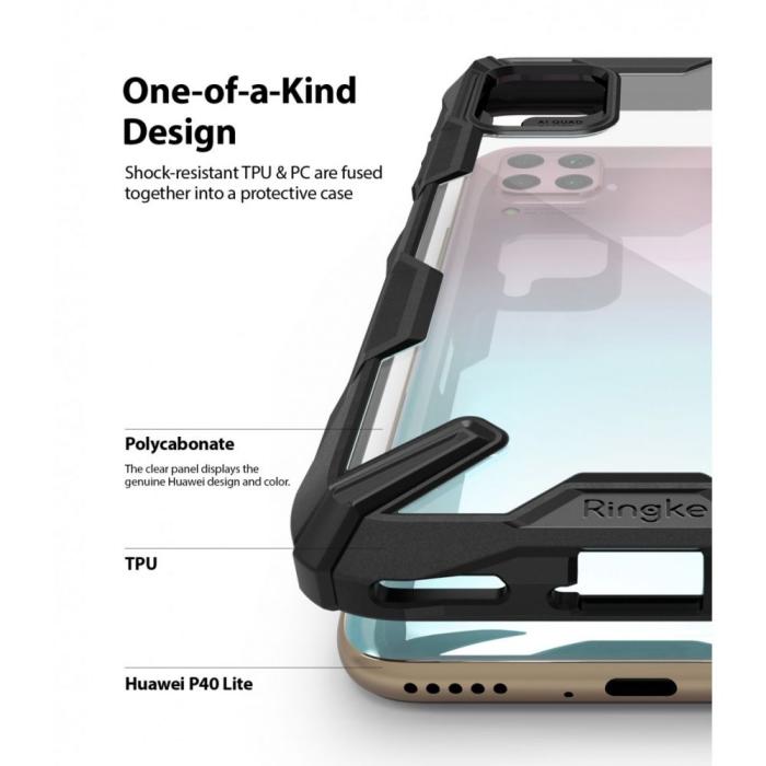 UTGATT5 - Ringke Fusion X Huawei P40 Lite Camo Black