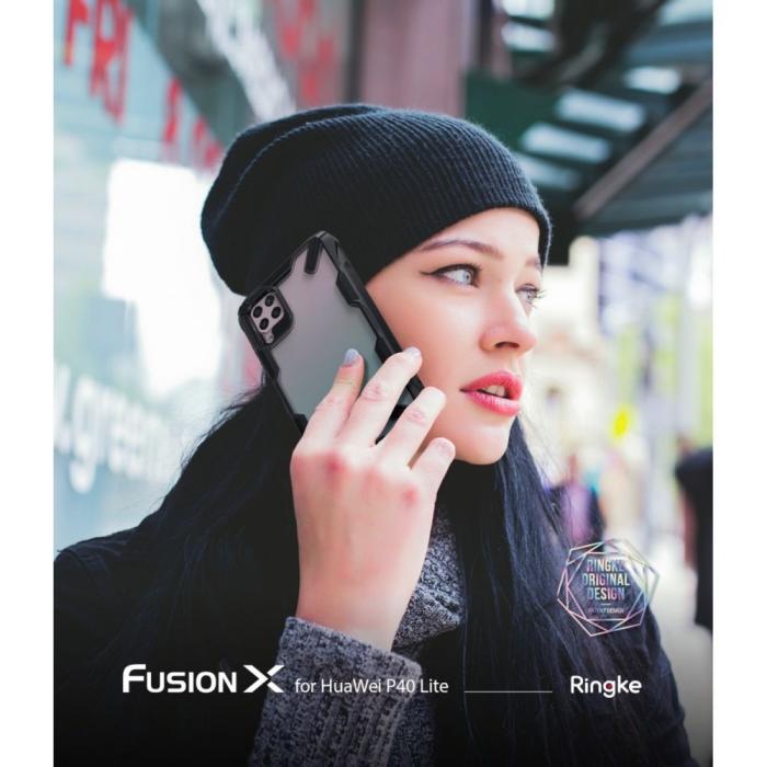UTGATT5 - Ringke Fusion X Huawei P40 Lite Camo Black