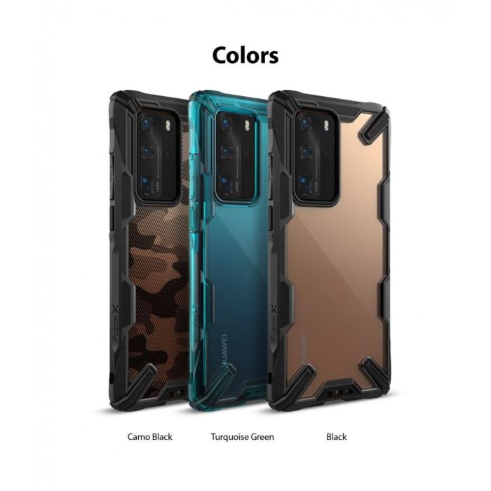 UTGATT5 - RINGKE Fusion X mobilskal till Huawei P40 Pro Camo Black
