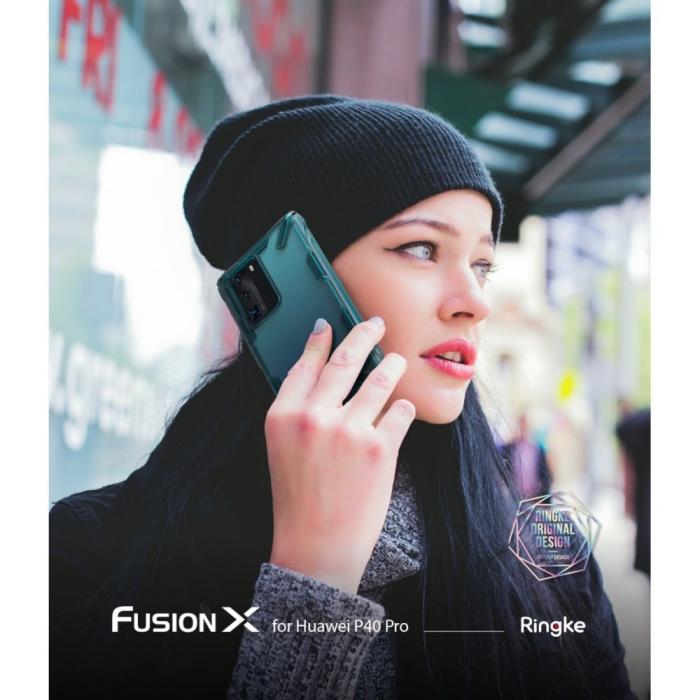UTGATT5 - RINGKE Fusion X mobilskal till Huawei P40 Pro Camo Black