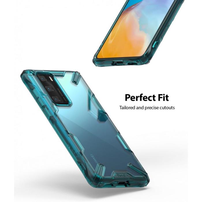 UTGATT5 - RINGKE Fusion X mobilskal till Huawei P40 Turquoise Green
