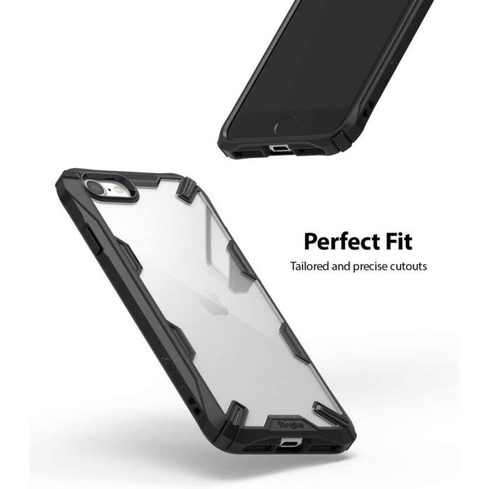 UTGATT5 - RINGKE Fusion X mobilskal till iPhone 7/8/SE 2020 Black