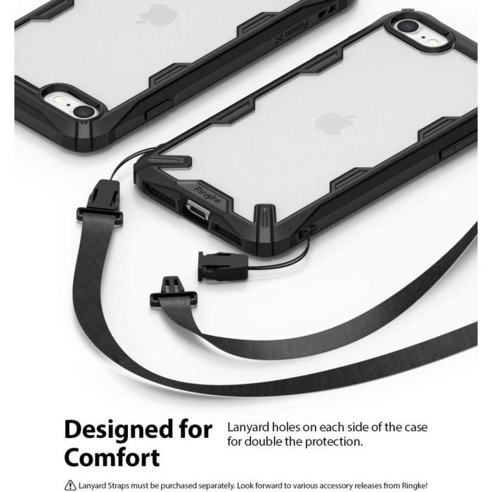 UTGATT5 - RINGKE Fusion X mobilskal till iPhone 7/8/SE 2020 Black