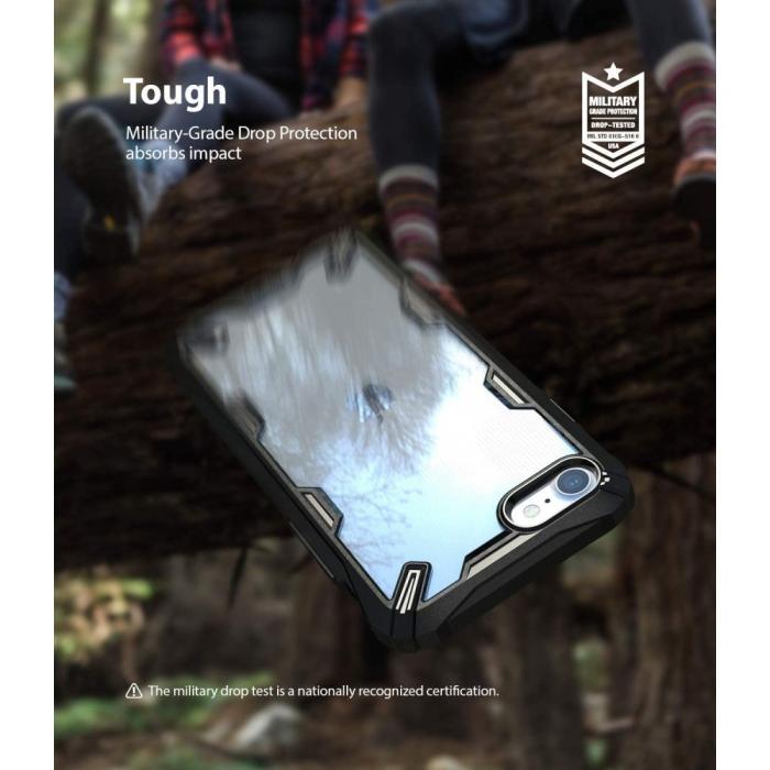 UTGATT5 - RINGKE Fusion X mobilskal till iPhone 7/8/SE 2020 Black