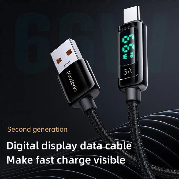 MCDODO - MCDODO USB-A - USB-C Kabel 1.2m CA-869 MDD - Svart