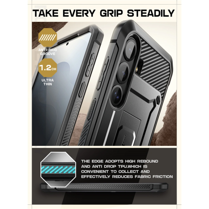 SupCase - SupCase Galaxy S25 FE Mobilskal Unicorn Beetle Pro - Svart
