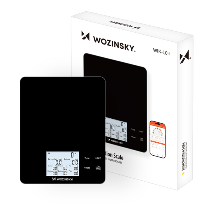 Wozinsky - Wozinsky Smart Köksvåg med Display Bluetooth-app WIK-10 - Svart
