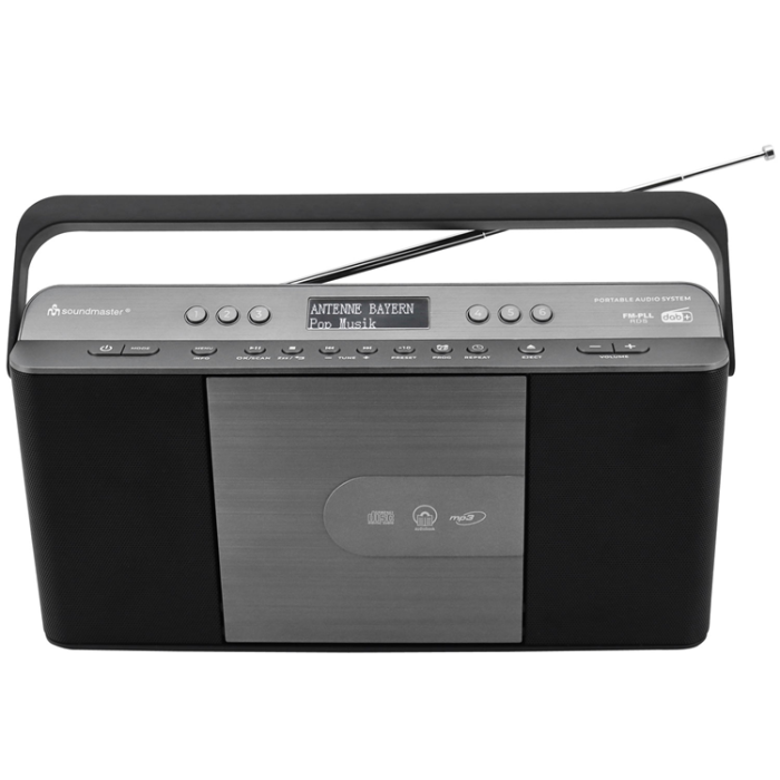 Soundmaster - Soundmaster Bärbar radio med snabbval och CD-spelare