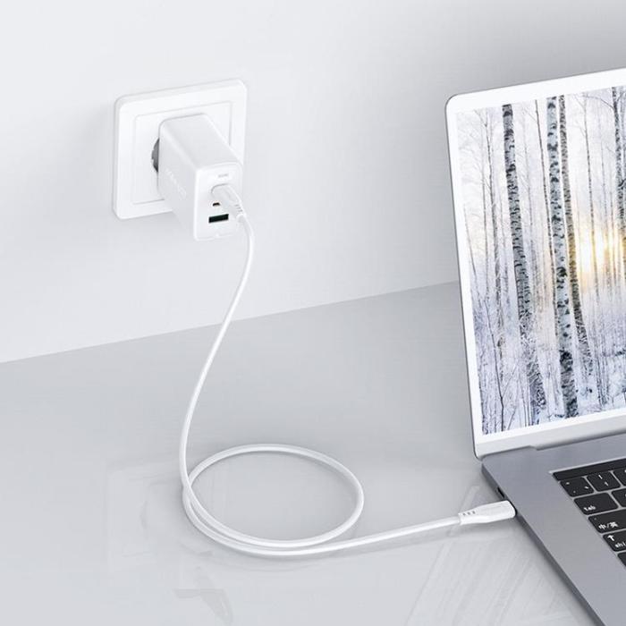 UTGATT1 - Acefast Väggladdare 65W USB Till 2 x Typ-C - Vit