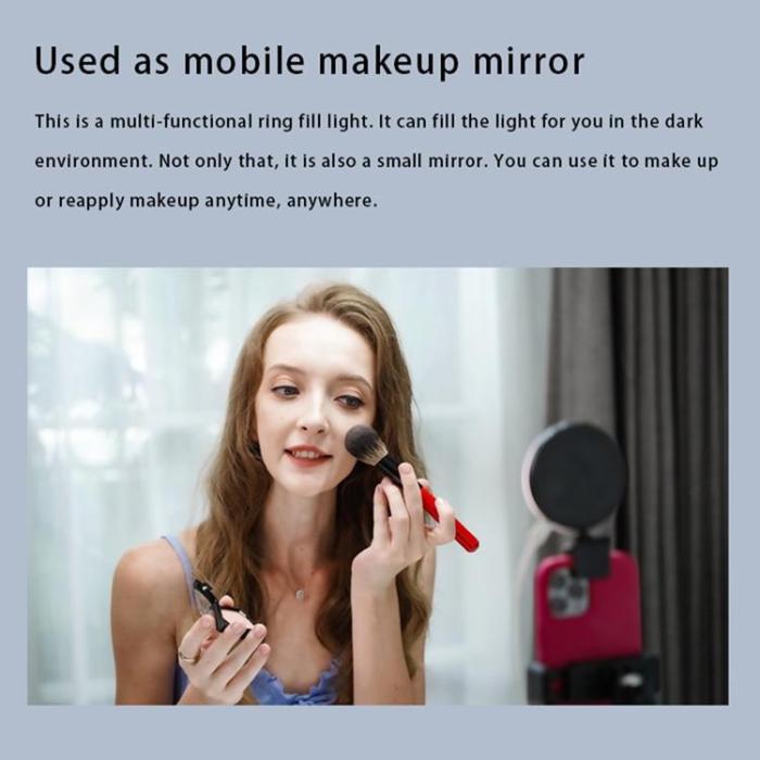 OEM - Laptop Mobil Clip-on Fyllningslampa 600mAh Sminkspegel SP-SJBGD