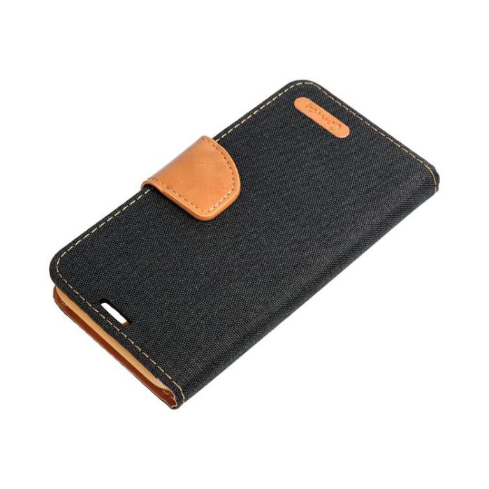 OEM - CANVAS Plånboksfodral För Galaxy A34 5G - Svart