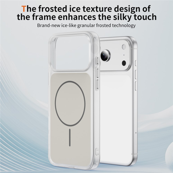 A-One Brand - iPhone 17 Pro Max Mobilskal MagSafe Skin Touch TPU PC - Vit