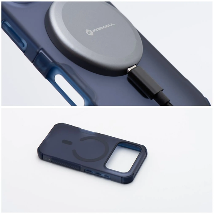 Forcell - Forcell Mobilskal Magsafe För iPhone 16 Pro BumperX - Marinblå