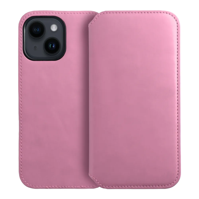 OEM - iPhone 15 Plus Plånboksfodral Dual Pocket - Rosa