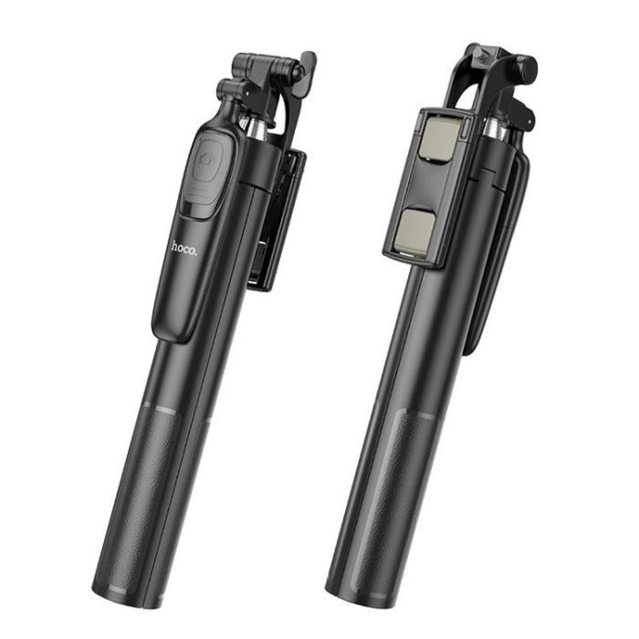 Hoco - Hoco Tripod Selfie Stick Bluetooth med Fjärrkontroll K19 - Svart