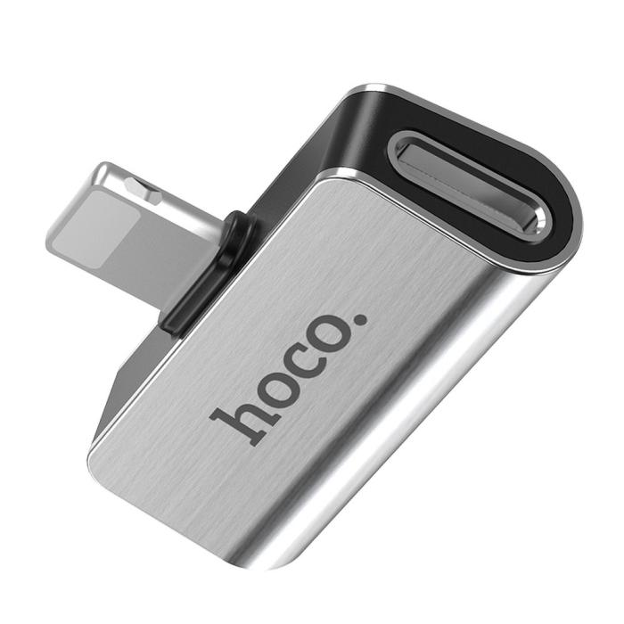 UTGATT1 - HOCO adapter audio 2in1 iPhone Lightning 8-pin