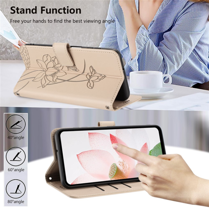 A-One Brand - Sony Xperia 10 VII Plånboksfodral Lotus Imprint - Beige