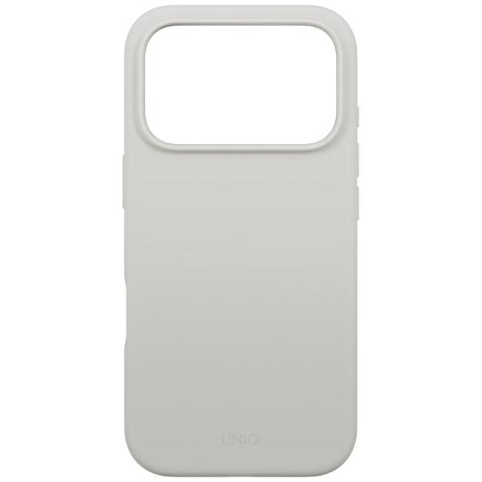 UNIQ - UNIQ iPhone 17 Pro Mobilskal MagSafe Lino - Ljusgrå