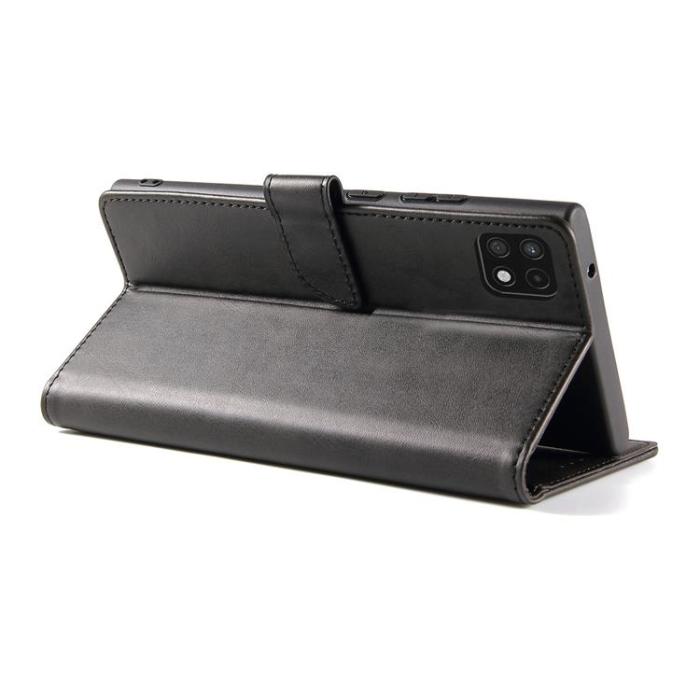 UTGATT - Magnet Elegant Kickstand Fodral Samsung Galaxy A22 4G - Svart