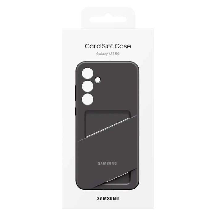 Samsung - Samsung Galaxy A35 Mobilskal Korthållare - Svart