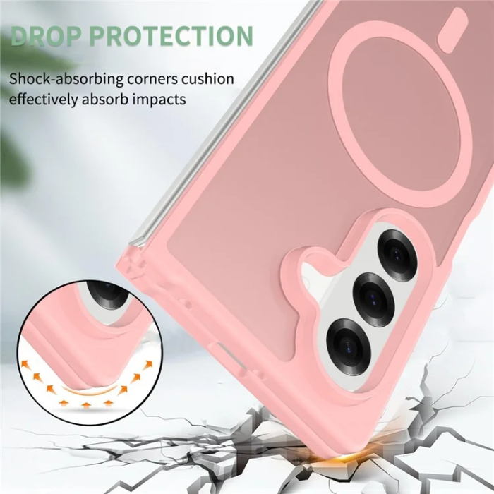 A-One Brand - Galaxy Z Fold 7 Mobilskal MagSafe Acrylic - Rosa