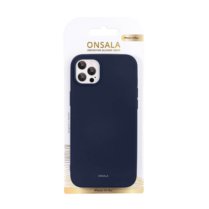 Onsala - Onsala iPhone 14 Plus Mobilskal Silikon - Mörkblå