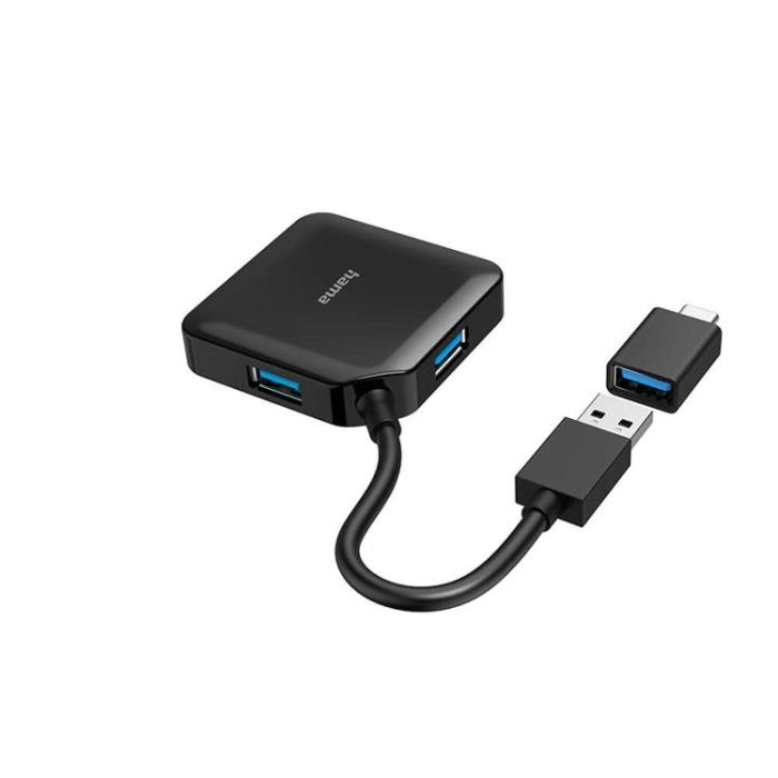 Hama - Hama Hubb USB/USB-C 1:4 1.5 Gbit/s